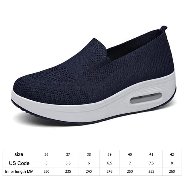 Zapatos Para Correr Mocasines informales para mujer, zapatillas informales transpirables para deportes al aire libre (38 azul) Ndcxsfigh Para Estrenar