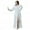 White, variant on FRSASU Pajamas Women Solid Thicken Velvet Robe Bathrobe Gown Pajamas Sleepwear Pocket Waistband Navy 8(L)