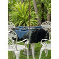 thumbnail image 3 of Outdoor Tablecloth with Umbrella Hole for Patio/Picnic/Party/Camping, Black Forest Waterproof Table Cloth Round Cover Washable, Nature Mountain Pine Tree Vintage (Dia 54"), 3 of 9