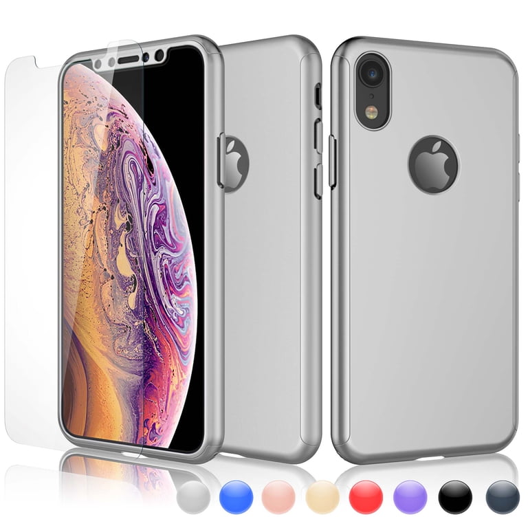 Cases for Apple iPhone XS Max / iPhone XS / iPhone XR / iPhone X, Njjex Ultra Thin Hard Slim Case Full Protective With Tempered Glass Screen Protector Case Cover -Sliver - Walmart.com Cases for Apple iPhone XS Max / iPhone XS / iPhone XR / iPhone X, Njjex Ultra Thin Hard Slim Case Full Protective With Tempered Glass Screen Protector Case Cover -Sliver - Walmart.com