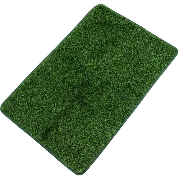 ETHZZLE Green Decorative Pet Pad with Vivid Artificial Grass, and Wear Resistant for Indoor and Outdoor Use