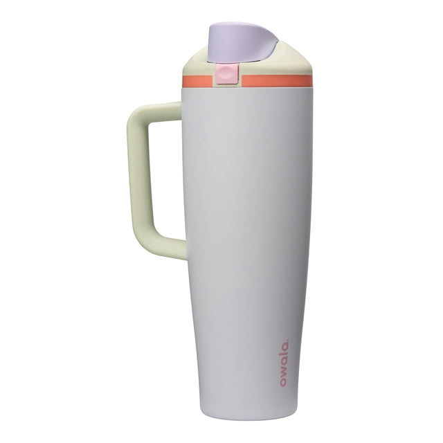 Vaso térmico Owala FreeSip de acero inoxidable de 1,2 L color menta y morado