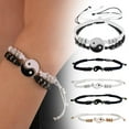 thumbnail image 2 of QHUDLV Couple Bracelets Set, Best Friend Bracelets for 2 Matching Yin Yang Adjustable Cord Bracelet Symbol Love for Relationship Boyfriend Girlfriend Valentines Gift, 2 of 9