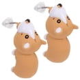 thumbnail image 1 of Aretes de moda infantil VentDepot EarringDog02 1Pza Perro Tuerca Café Silicona, 1 of 4