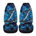 thumbnail image 5 of XYZCANDO 2 Pack Car Seat Covers for Front Seat Car Front Seat Covers Removable Breathable, Auto Vehicle SUV Automotive Accessories, Blue Camo Tree Pattern, 5 of 9