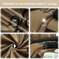 thumbnail image 3 of Lanco Vivica Jacquard 7-Piece Comforter Set, Brown, Full, Fill Polyester, Abstract, 3 of 7