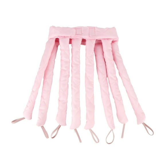 VANIDO Heatless Sleep Overnight Curls Lazy Curlers Natural Pink for Long Hair