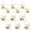 Gold, variant on Black Floating Hanging Picture Frames, 2.4" and 3.2" Sizes, Bulk 12 Pack for Craft and Gallery Decor