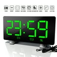 thumbnail image 1 of Reloj Despertador Digital Curvo Regulable Pantalla Led Reloj Digital Para Niños Mayores Ultra Claro Número Grande Brillo Snooze 12/24H Reloj Despertador Para Dormitorio Oficina sonducket HA024315-01, 1 of 5