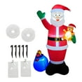 thumbnail image 4 of Adornos navideños inflables para exteriores, juguete inflable, figura de Papá Noel de 2,13 m de altura, ideal para decorar el de Navidad., 4 of 9