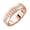 Pink (Ring Size 7), variant on 3/4 Carat Diamond Wedding Band Ring in 10K Rose Gold (Ring Size 10.25)