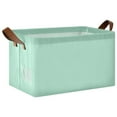 thumbnail image 2 of Ryvnso Blue Green Storage Bins Large Basket Foldable Cube Toys Organizer with Handles 2 PCs, 2 of 8