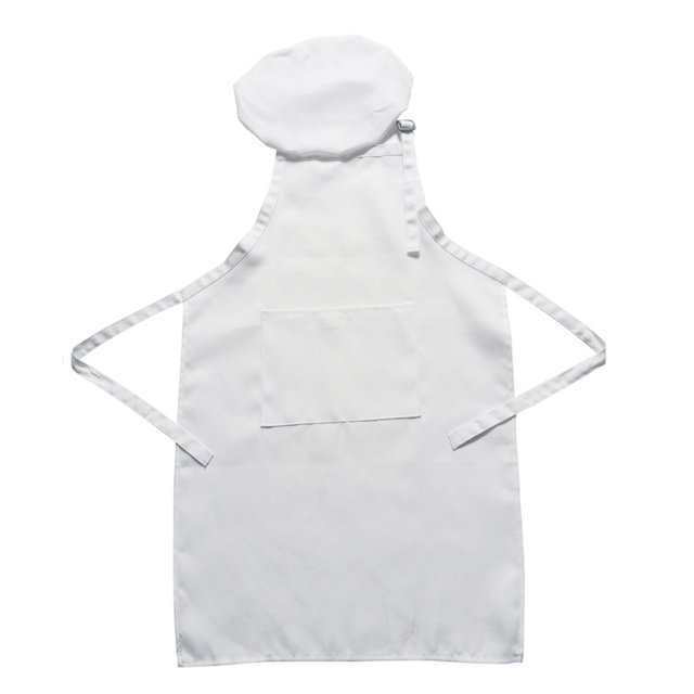 1 juego de delantal infantil (con delantal y gorro) Gorro de cocinero delantal infantil para hornear dibujo MFZFUKR BST3054704-2