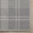 thumbnail image 4 of Well Woven Apollo Flatwoven Plaid Light Grey 2'3" x 7'3" Runner Rug, 4 of 7