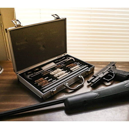 Zimtown 126pcs Gun Cleaning Kit, Pro Universal Barrel Gun Cleaner Maintenance Tool, with Free Case, for Cleaning Pistol, Rifle, Shotgun, (Best Rifle Cleaning Rod)