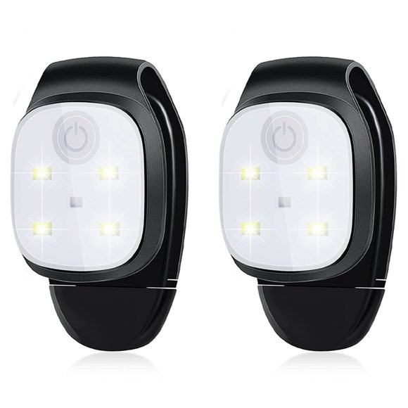 2X Outdoor Night on Running Lights Reflective USB Rechargeable LED Light Running Safety Light Running