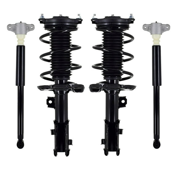 Set of 4 Front Quick Complete Strut-Coil Spring Assembly-Rear Complete Shock Absorber Kit For 2017-2020 Hyundai Elantra