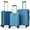 Blue, variant on Costway 3-Piece Hardside Luggage Set (20/24/28 Inch) with 8-Spinner Wheels, 3-Digital Lock Red