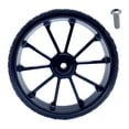 thumbnail image 3 of koolsoo Folding Bike Easywheel Screws 3.94" Easy Wheel for Rear Cargo Rack Black, 3 of 9