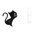 thumbnail image 1 of 1 reloj de pared con diseño de gato, bonito reloj de pared para guardería, sala de juegos, interior, moderno reloj acrílico, creativo, con forma de ga, 1 of 8