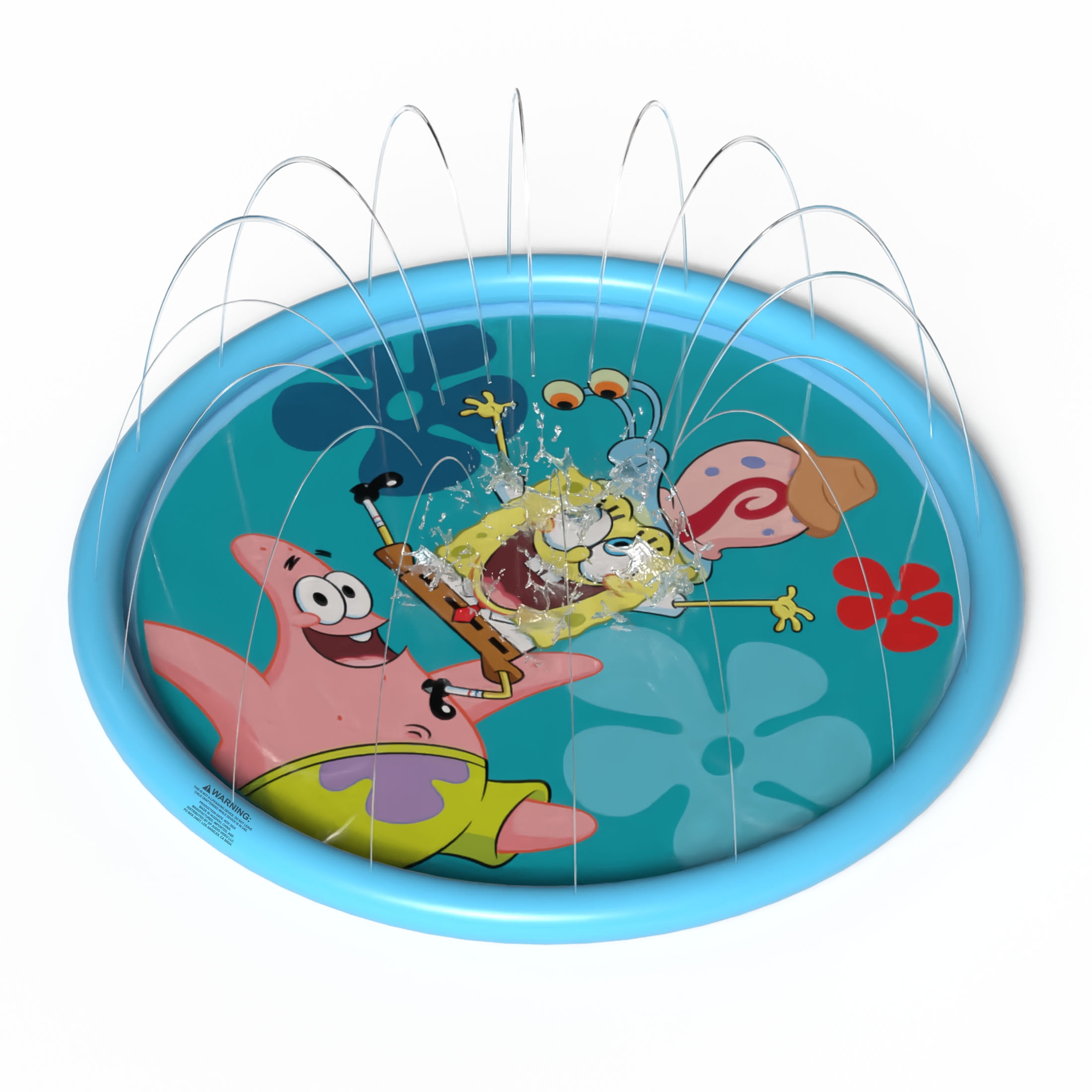 SpongeBob SquarePants 60" Inflatable Water Splashpad for Summer Fun and Water Play, Children Ages 2+