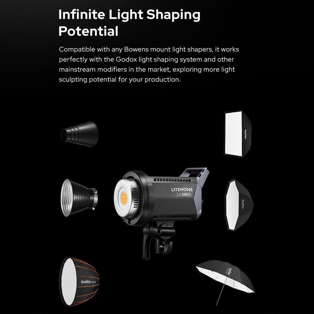 Godox Litemons LA200D Studio LED Video Light 230W Photography
