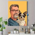 thumbnail image 4 of Custom Cartoon Dog Portrait Canvas Wall Art 15.75x11.81 Inches, 4 of 8