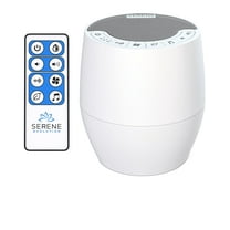 Serene Evolution White Noise Machine with 60 Soothing Sounds - Sound Machine for Adults and Baby - Noise Cancelling Sleep Music Machine with Remote Control - Ideal for Office Privacy - Black