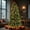 Red-themed, variant on White Christmas Tree with Lights, 7.5FT Lighted Xmas Tree with Tree Skirt & Ornaments, Prelit Twinkle Trees 3-Sectional Quick Assembly Decoration, 1600 Tips, 8 Light Modes, Quaint Tree Skirt