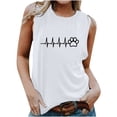 thumbnail image 1 of Camiseta Sin Mangas Para Mujer Camisetas Sin Mangas Cuello Redondo de Moda Impreso Casual Odeerbi  ODB165387, 1 of 5