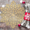 thumbnail image 5 of Snowflake Placemats Decorations Red Snowflake Tablemats Kitchen Table Mats for Christmas Holiday Wedding Decorative B, 5 of 5