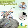 thumbnail image 2 of 3D Printed Dragon Joint Articulated Detachable Toy Creative Figurine Holiday Birthday Gift Matte Rainbow Colorful Poseable Interchangeable Parts For, 2 of 7
