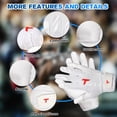thumbnail image 3 of Football Gloves Men Football Receiver Gloves Enhanced Performance Sports Gloves High Grip Football Gloves for Adult Youth (A Pair), 3 of 8