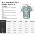 thumbnail image 3 of KLL Men's Hawaiian Shirt Short Sleeve Button Down Beach Shirts-Cute Otters, 3 of 5