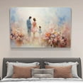 thumbnail image 4 of Abstract Art Modern Decorative Painting A Family Strolling Through The Sea Of Flowers Framed Canvas Poster Bedroom Decor Sports Landscape Office Room Decor Gift,Frame-style,12x18inch(30x45cm), 4 of 8