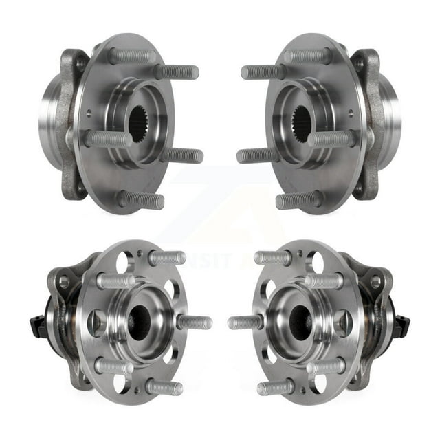 Kugel Front Rear Wheel Bearing & Hub Assembly Kit for Car 2017-2020 Hyundai Elantra with Torsion Beam Suspension - Left Right Side (Driver Passenger) K70-101825