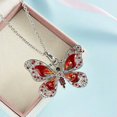 thumbnail image 4 of QQTDFG Fashion Butterfly 18k Yellow Gold Plated Necklace Women Cubic Zirconia Jewelry-#2, 4 of 9