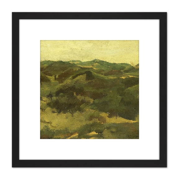 Breitner Heath Landscape In Drenthe Painting 8X8 Inch Square Wooden Framed Wall Art Print Picture with Mount