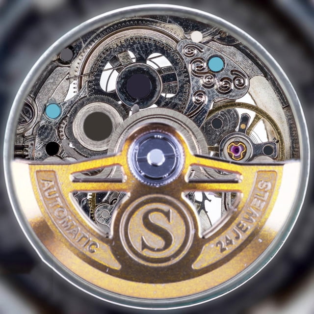 Repuestos para martillos automáticos de reloj, accesorios fáciles de usar para relojes de pulsera, reparación de rotores de reloj con movimiento NH34, Marrón
