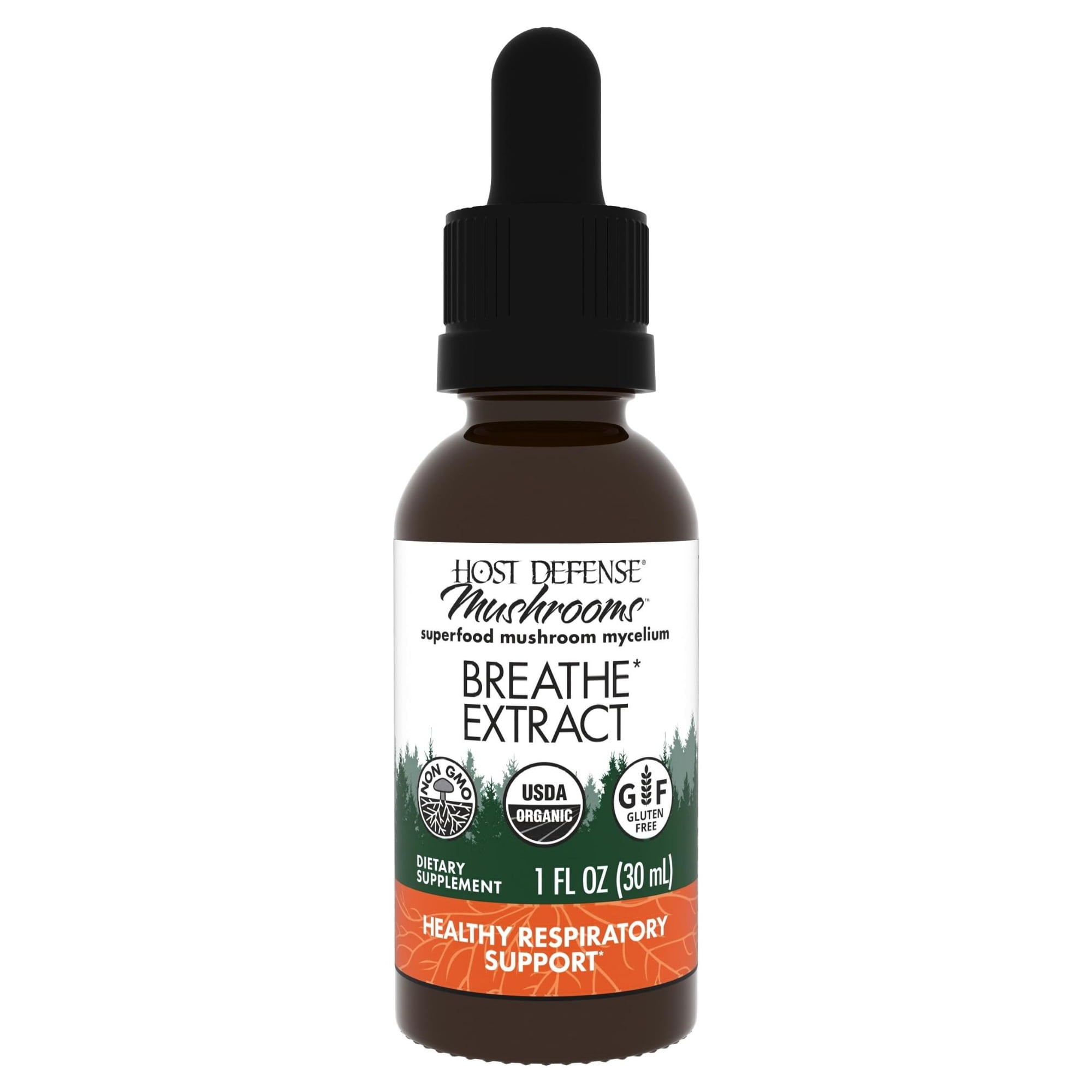 Host Defense Breathe Extract - 1 fl oz (30 Servings)