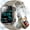 Khaki, variant on Military Smart Watch for Men, 1.47" HD Smart Watches with Heart Rate/SpO2/Sleep Monitor, 110+ Sports Modes Fitness Tracker, 960mAH Battery Led Flashlight Outdoor Smartwatch for iOS Android