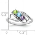 thumbnail image 6 of Sterling Silver Rhodium-plated Family Jewelry Mounting QXMR1/3SSM-7, 6 of 7