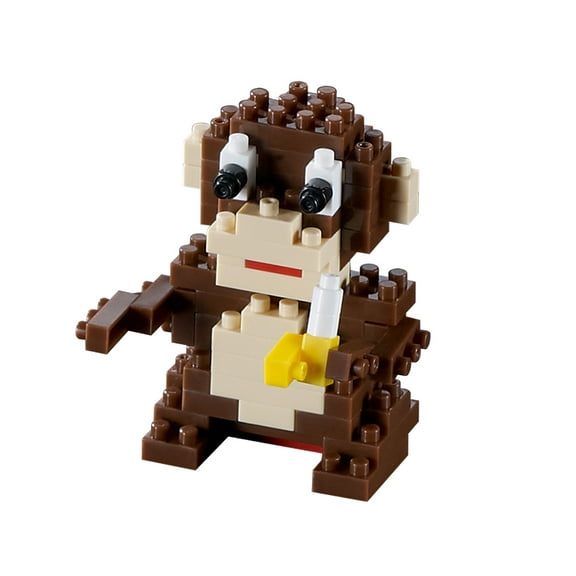 Brixies Brick Model MONKEY 3-D Model Brick Building Kit