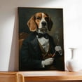 thumbnail image 4 of Hudo Beagle Painting Gentleman Style on Canvas, Beagle Vintage Costume Style Animals Posters For Home Decorations, Living Room, Bathroom Decor, 4 of 5