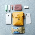 thumbnail image 4 of Bolso de cuero para teléfono móvil Bolso bandolera de piel de vaca con capa superior Bolso de mujer de piel curtida vegetal, 4 of 5