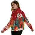thumbnail image 3 of DISNIMO Christmas Tree Printed Jackets for Women Elk Printed Sweatshirts Long Sleeve Outerwear Jacket V Neck Sweatshirts for Fall Winter, 4XL, 3 of 7