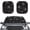 Black Spider Web Pattern, variant on Pzuqiu Car Windshield Sun Shade with Blue Lightning Skull, Two Piece Set for Vehicle Sun Protection and Interior Cooling