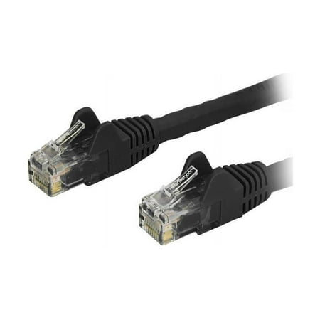 UPC: 0065030868990 | StarTech N6PATCH125BK StarTech.com Cat6 Patch Cable – 125 ft. – Black Ethernet Cable – Snagless RJ45 Cable – Ethernet Cord – Cat 6 Cable