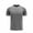 Dark Gray, variant on Mens Mesh Quick Dry Tees Crewneck Short Sleeve Breathable Lightweight Shirts Stretchy Flex Moisture Wicking Summer Active Daily Tops