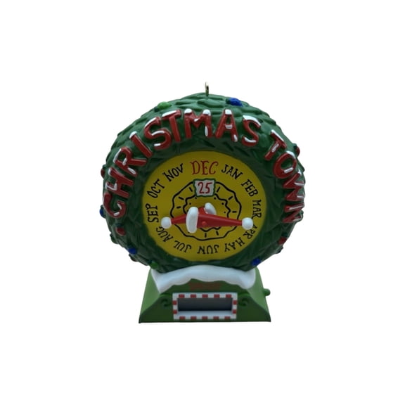 2025 Christmas Town Countdown Ornament (The Nightmare Before Christmas) Hallmark Keepsake Christmas Tree Ornaments QXD7115